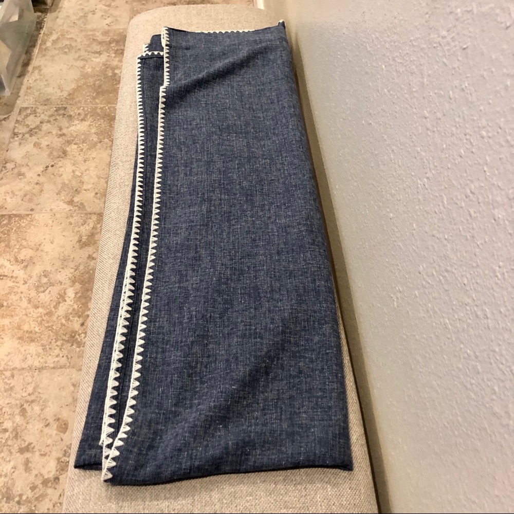 Blue curtain